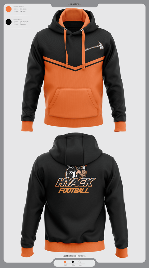 Hoodie, Hyacks Football, Football, Teamtime, Team time, sublimation, custom sports apparel, team uniforms, spirit wear, spiritwear, sports uniforms, custom shirts, team store, custom team store, fundraiser sports, apparel fundraiser
