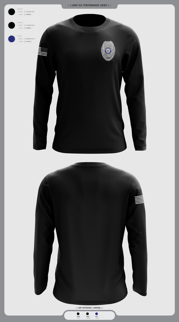 Long Sleeve Performance Shirt, Dexter Pd, Police, Teamtime, Team time, sublimation, custom sports apparel, team uniforms, spirit wear, spiritwear, sports uniforms, custom shirts, team store, custom team store, fundraiser sports, apparel fundraiser