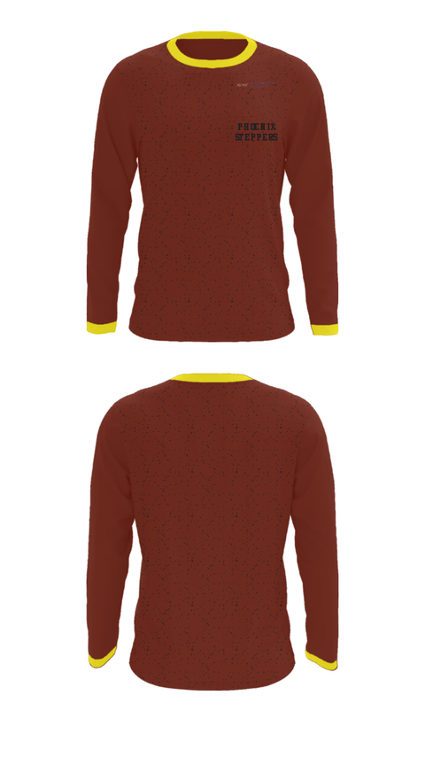 Long Sleeve Performance Shirt, Phoenix Steppers, Cheer, Teamtime, Team time, sublimation, custom sports apparel, team uniforms, spirit wear, spiritwear, sports uniforms, custom shirts, team store, custom team store, fundraiser sports, apparel fundraiser