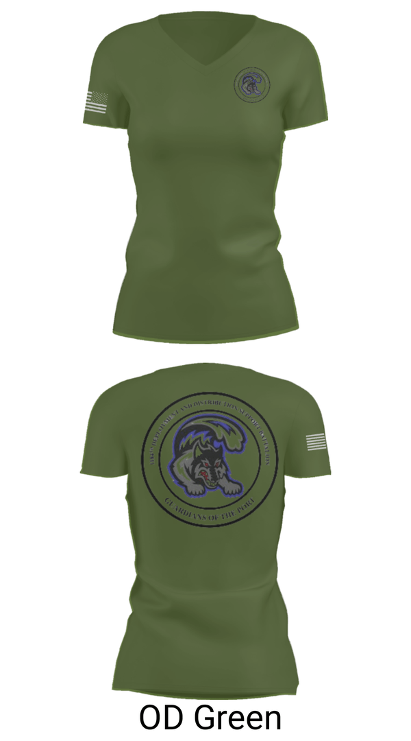 Womens Short Sleeve Vneck Shirt, 1184th DDSB, Army, Teamtime, Team time, sublimation, custom sports apparel, team uniforms, spirit wear, spiritwear, sports uniforms, custom shirts, team store, custom team store, fundraiser sports, apparel fundraiser