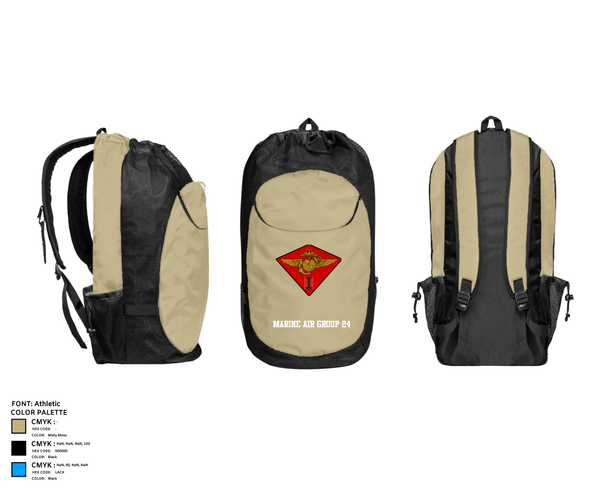 Gear Bag, Marine Air Group 24, Marines, Teamtime, Team time, sublimation, custom sports apparel, team uniforms, spirit wear, spiritwear, sports uniforms, custom shirts, team store, custom team store, fundraiser sports, apparel fundraiser