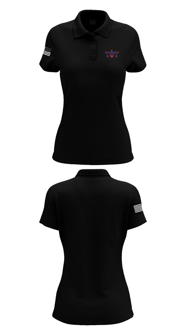Womens Short Sleeve Performance Polo, Top Gun, Spirit Store, Teamtime, Team time, sublimation, custom sports apparel, team uniforms, spirit wear, spiritwear, sports uniforms, custom shirts, team store, custom team store, fundraiser sports, apparel fundraiser