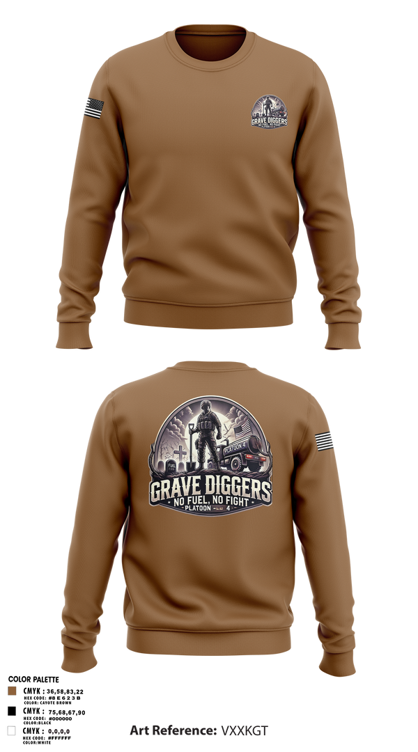 Crew Neck Sweatshirt, Gravediggers, , Teamtime, Team time, sublimation, custom sports apparel, team uniforms, spirit wear, spiritwear, sports uniforms, custom shirts, team store, custom team store, fundraiser sports, apparel fundraiser