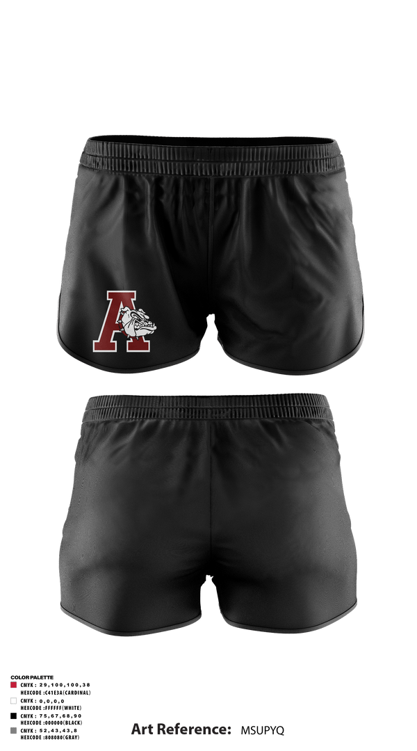 Track Shorts, Anniston High School, Spirit Store, Teamtime, Team time, sublimation, custom sports apparel, team uniforms, spirit wear, spiritwear, sports uniforms, custom shirts, team store, custom team store, fundraiser sports, apparel fundraiser