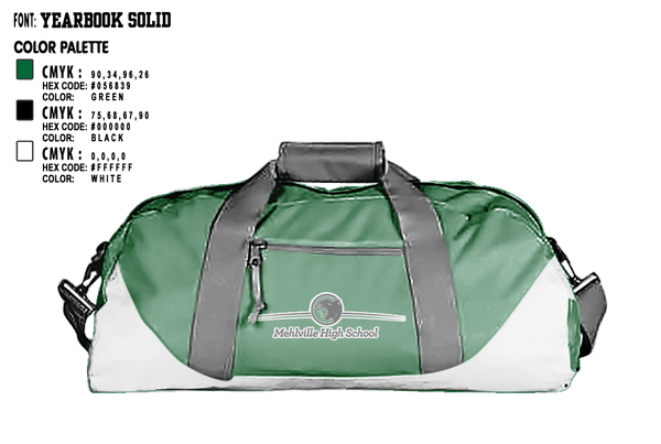 Duffle Bag, Mehlville High School Cheers, Cheer, Teamtime, Team time, sublimation, custom sports apparel, team uniforms, spirit wear, spiritwear, sports uniforms, custom shirts, team store, custom team store, fundraiser sports, apparel fundraiser