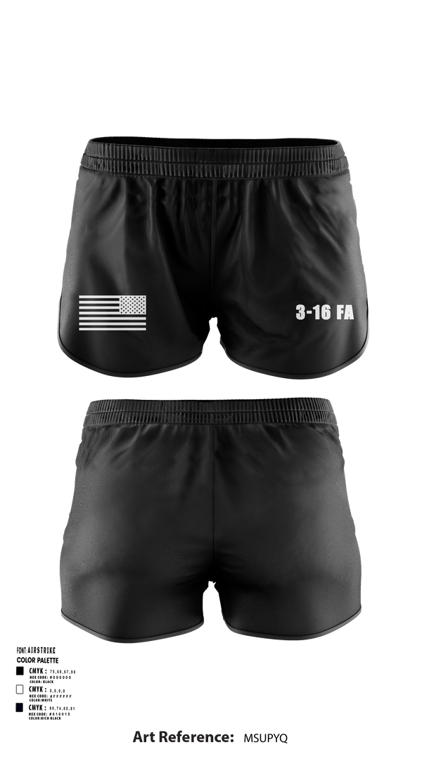 Ranger Panties, 3-16 FA, Army, Teamtime, Team time, sublimation, custom sports apparel, team uniforms, spirit wear, spiritwear, sports uniforms, custom shirts, team store, custom team store, fundraiser sports, apparel fundraiser