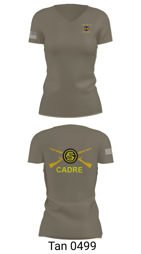 Womens Short Sleeve Vneck Shirt, 106th RTI OCS, , Teamtime, Team time, sublimation, custom sports apparel, team uniforms, spirit wear, spiritwear, sports uniforms, custom shirts, team store, custom team store, fundraiser sports, apparel fundraiser