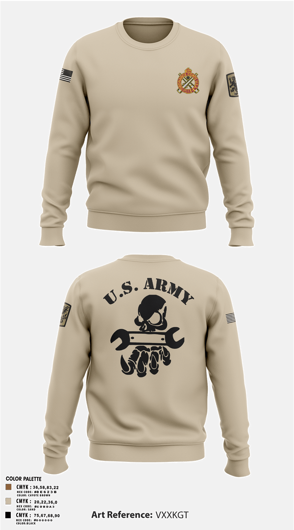 Crew Neck Sweatshirt, 411TH CBRN COMPANY411TH CBRN COMPANY411TH CHEMICAL COMPANY, Army, Teamtime, Team time, sublimation, custom sports apparel, team uniforms, spirit wear, spiritwear, sports uniforms, custom shirts, team store, custom team store, fundraiser sports, apparel fundraiser