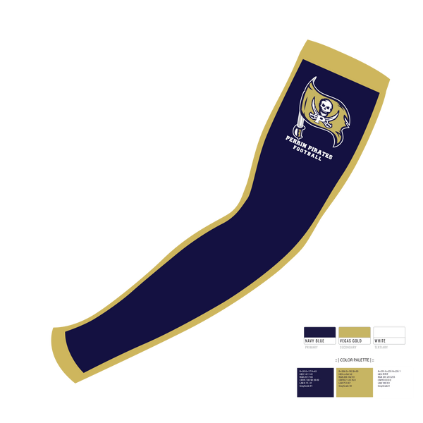 Arm Sleeve, Perrin Pirates, Football, Teamtime, Team time, sublimation, custom sports apparel, team uniforms, spirit wear, spiritwear, sports uniforms, custom shirts, team store, custom team store, fundraiser sports, apparel fundraiser