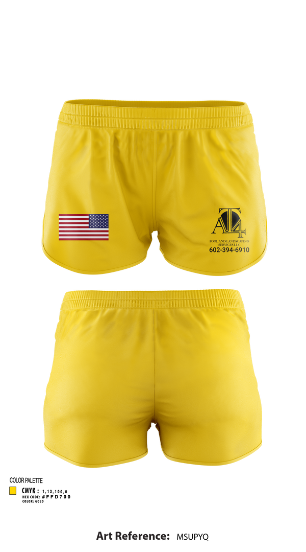 Womens Shorts, AT 4 pools and landscaping services llc, , Teamtime, Team time, sublimation, custom sports apparel, team uniforms, spirit wear, spiritwear, sports uniforms, custom shirts, team store, custom team store, fundraiser sports, apparel fundraiser