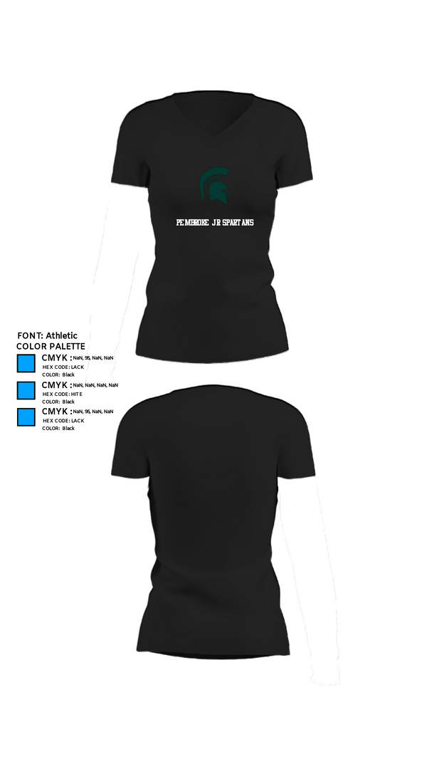 Womens Short Sleeve Vneck Shirt, Pembroke Jr Spartans, Cheer, Teamtime, Team time, sublimation, custom sports apparel, team uniforms, spirit wear, spiritwear, sports uniforms, custom shirts, team store, custom team store, fundraiser sports, apparel fundraiser