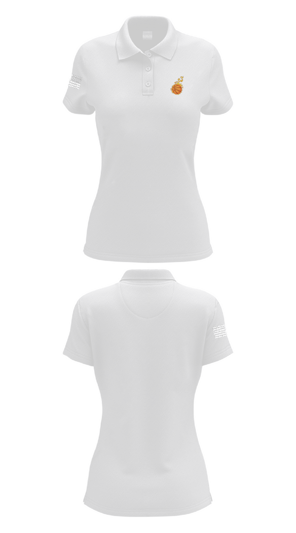 Women's Short Sleeve Performance Polo, Houston hot shots, Men's Basketball, Teamtime, Team time, sublimation, custom sports apparel, team uniforms, spirit wear, spiritwear, sports uniforms, custom shirts, team store, custom team store, fundraiser sports, apparel fundraiser