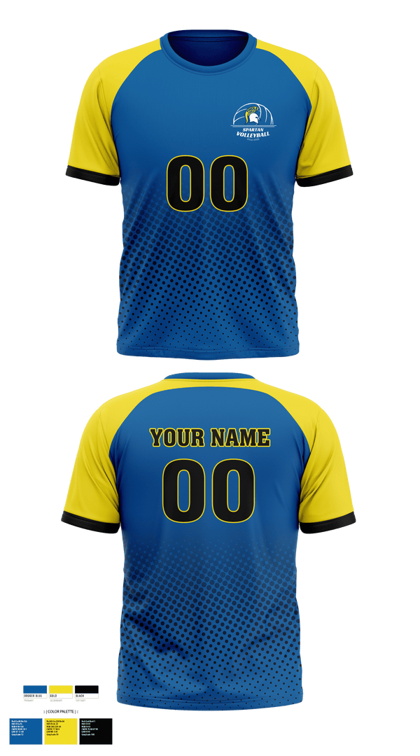 Short Sleeve Performance Shirt, Spartans, Women's Volleyball, Teamtime, Team time, sublimation, custom sports apparel, team uniforms, spirit wear, spiritwear, sports uniforms, custom shirts, team store, custom team store, fundraiser sports, apparel fundraiser
