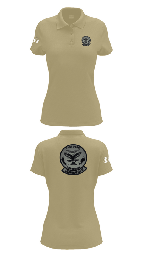 Women's Short Sleeve Performance Polo, Iron Eagle Shadow Ops, Army, Teamtime, Team time, sublimation, custom sports apparel, team uniforms, spirit wear, spiritwear, sports uniforms, custom shirts, team store, custom team store, fundraiser sports, apparel fundraiser