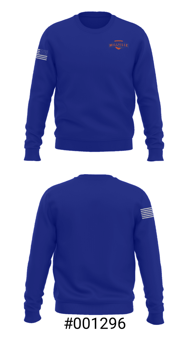 Crew Neck Sweatshirt, Millville Senior High School, Spirit Store, Teamtime, Team time, sublimation, custom sports apparel, team uniforms, spirit wear, spiritwear, sports uniforms, custom shirts, team store, custom team store, fundraiser sports, apparel fundraiser