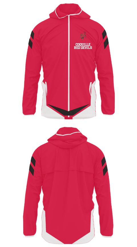 Windbreaker, Coquille Red Devils, Softball, Teamtime, Team time, sublimation, custom sports apparel, team uniforms, spirit wear, spiritwear, sports uniforms, custom shirts, team store, custom team store, fundraiser sports, apparel fundraiser