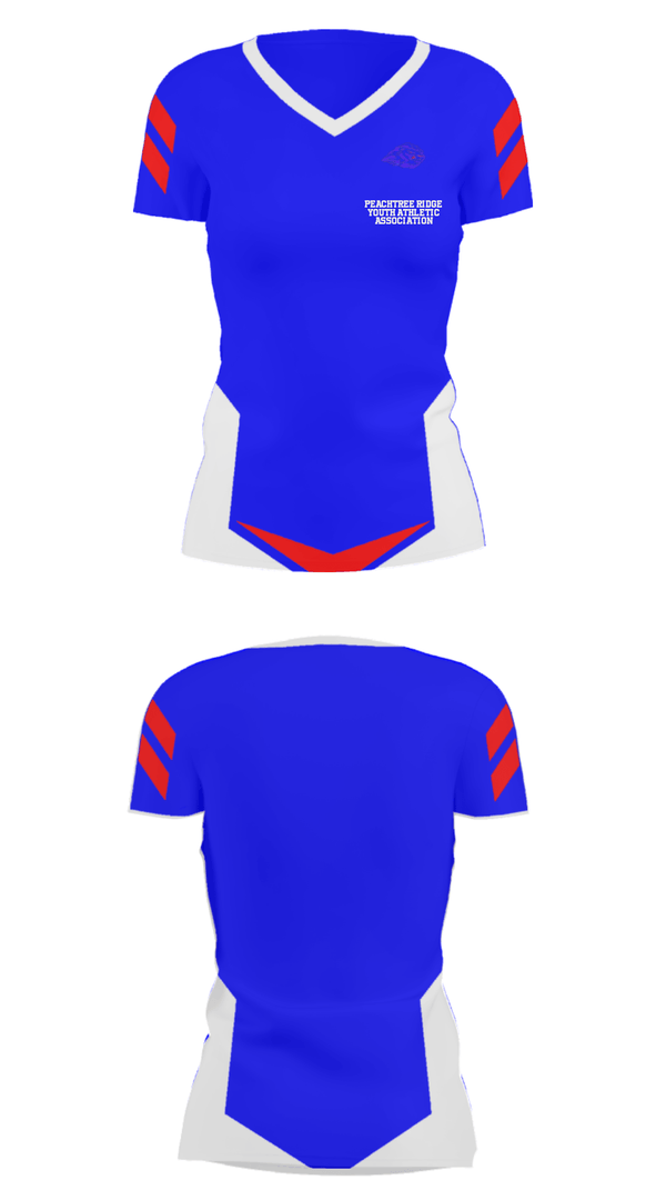 Women's Short Sleeve Vneck Shirt, Peachtree Ridge Youth Athletic Association, Men's Basketball, Teamtime, Team time, sublimation, custom sports apparel, team uniforms, spirit wear, spiritwear, sports uniforms, custom shirts, team store, custom team store, fundraiser sports, apparel fundraiser