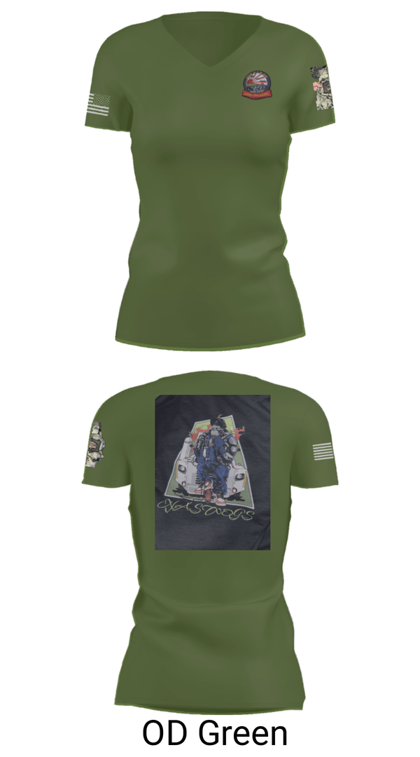 Women's Short Sleeve Vneck Shirt, AIMD IWAKUNI, Navy, Teamtime, Team time, sublimation, custom sports apparel, team uniforms, spirit wear, spiritwear, sports uniforms, custom shirts, team store, custom team store, fundraiser sports, apparel fundraiser