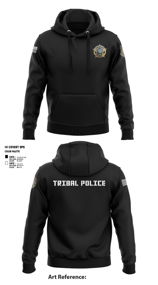 Hoodie, Eastern Shawnee Tribal Police, Police, Teamtime, Team time, sublimation, custom sports apparel, team uniforms, spirit wear, spiritwear, sports uniforms, custom shirts, team store, custom team store, fundraiser sports, apparel fundraiser