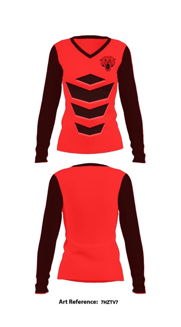 Women's Long Sleeve Vneck Shirt, Ellsworth Senior High School Baseball, Baseball, Teamtime, Team time, sublimation, custom sports apparel, team uniforms, spirit wear, spiritwear, sports uniforms, custom shirts, team store, custom team store, fundraiser sports, apparel fundraiser