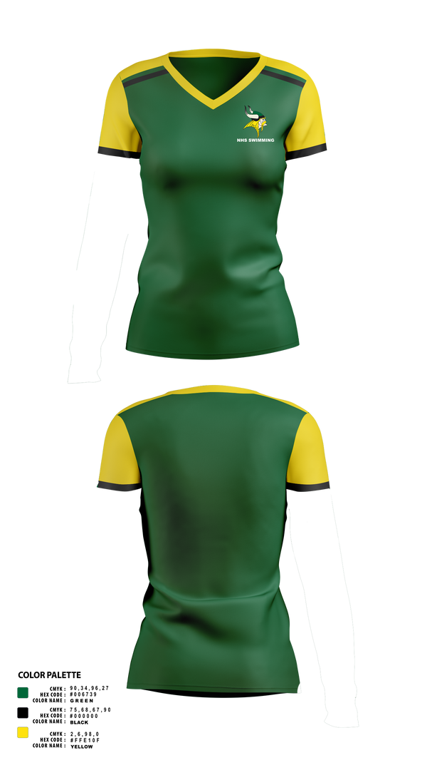 Womens Short Sleeve Vneck Shirt, Northside High School Swimming, Swimming, Teamtime, Team time, sublimation, custom sports apparel, team uniforms, spirit wear, spiritwear, sports uniforms, custom shirts, team store, custom team store, fundraiser sports, apparel fundraiser