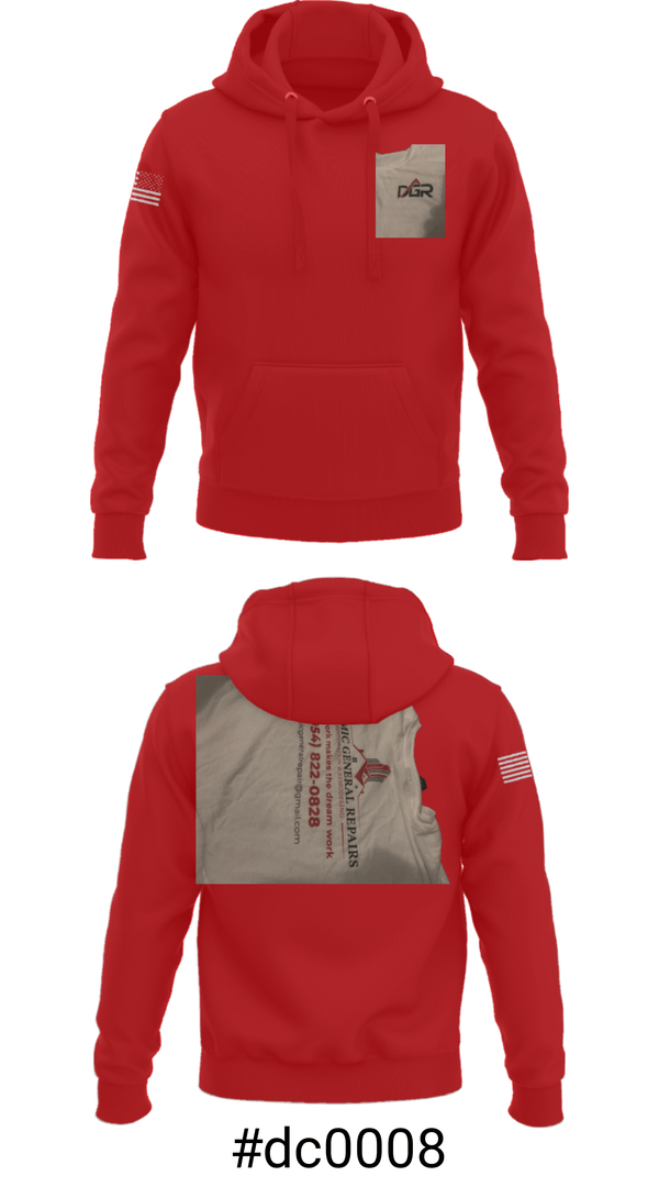 Hoodie, Dynamic General Repairs Inc, , Teamtime, Team time, sublimation, custom sports apparel, team uniforms, spirit wear, spiritwear, sports uniforms, custom shirts, team store, custom team store, fundraiser sports, apparel fundraiser