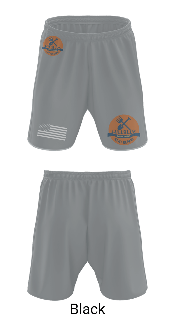 Athletic Shorts With Pockets, Hillbilly Lawn Works And Repair, , Teamtime, Team time, sublimation, custom sports apparel, team uniforms, spirit wear, spiritwear, sports uniforms, custom shirts, team store, custom team store, fundraiser sports, apparel fundraiser