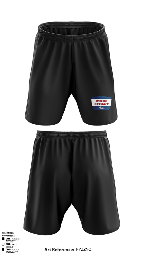 Athletic Shorts With Pockets, Main Street Automotive, , Teamtime, Team time, sublimation, custom sports apparel, team uniforms, spirit wear, spiritwear, sports uniforms, custom shirts, team store, custom team store, fundraiser sports, apparel fundraiser