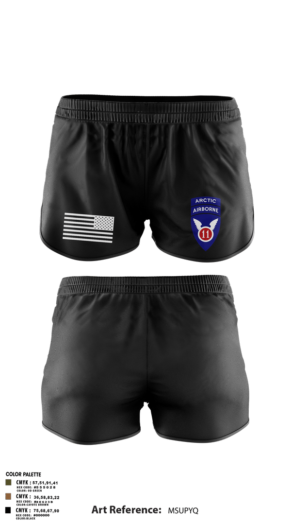 Ranger Panties, 11th Infantry Division (ABN), Army, Teamtime, Team time, sublimation, custom sports apparel, team uniforms, spirit wear, spiritwear, sports uniforms, custom shirts, team store, custom team store, fundraiser sports, apparel fundraiser