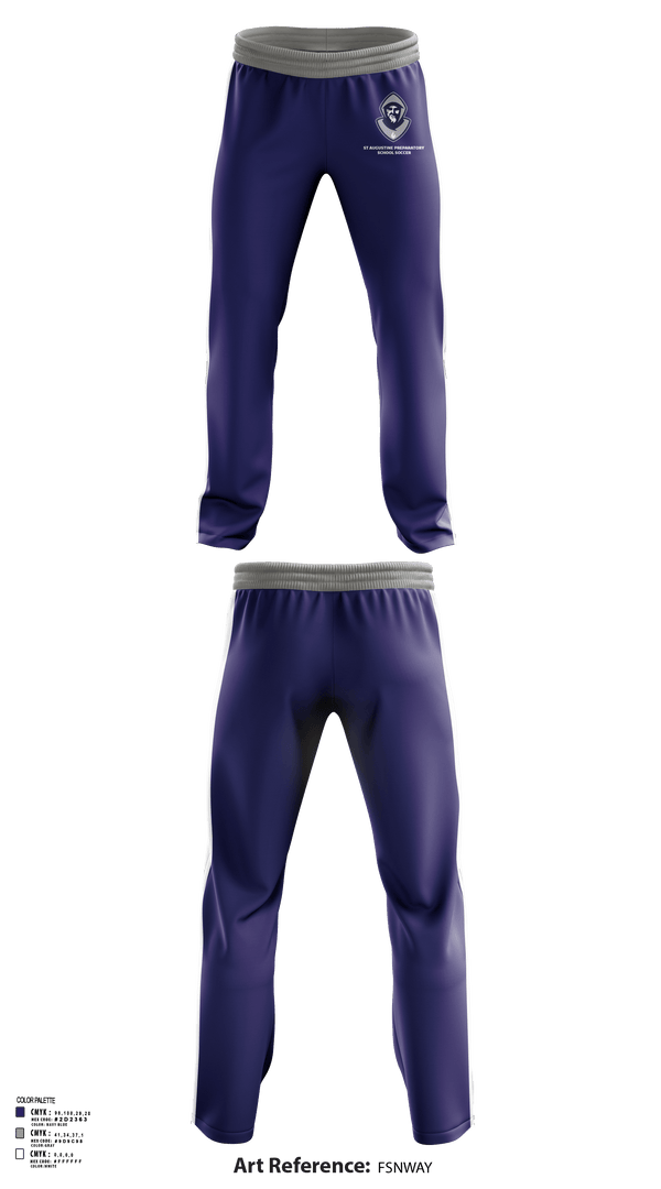 Sweatpants, St Augustine Preparatory School Soccer, Men's Soccer, Teamtime, Team time, sublimation, custom sports apparel, team uniforms, spirit wear, spiritwear, sports uniforms, custom shirts, team store, custom team store, fundraiser sports, apparel fundraiser