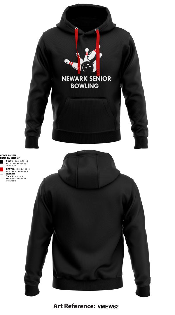 Hoodie, Newark Senior High School Bowling, Bowling, Teamtime, Team time, sublimation, custom sports apparel, team uniforms, spirit wear, spiritwear, sports uniforms, custom shirts, team store, custom team store, fundraiser sports, apparel fundraiser