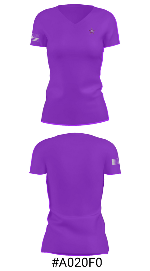 Women's Short Sleeve Vneck Shirt, Hiroshi Miyamura High School Track and Field, Track & Field, Teamtime, Team time, sublimation, custom sports apparel, team uniforms, spirit wear, spiritwear, sports uniforms, custom shirts, team store, custom team store, fundraiser sports, apparel fundraiser