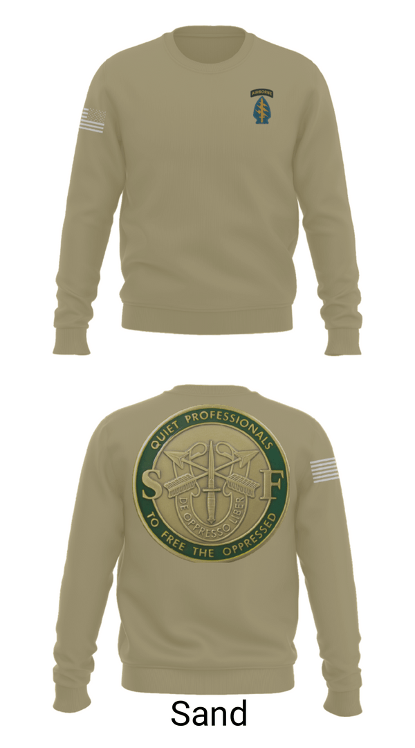 Crew Neck Sweatshirt, Echo 20th SFG, National Guard, Teamtime, Team time, sublimation, custom sports apparel, team uniforms, spirit wear, spiritwear, sports uniforms, custom shirts, team store, custom team store, fundraiser sports, apparel fundraiser