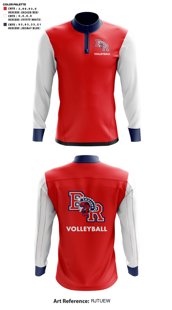 Quarter Zip Jacket, Bridgewater-Raynham Regional High School Volleyball, Women's Volleyball, Teamtime, Team time, sublimation, custom sports apparel, team uniforms, spirit wear, spiritwear, sports uniforms, custom shirts, team store, custom team store, fundraiser sports, apparel fundraiser