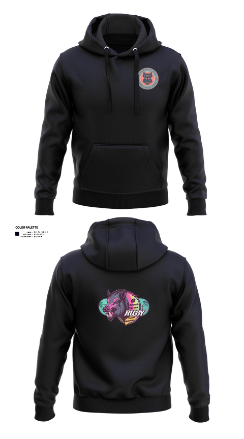 Hoodie, Black Boars, Rugby, Teamtime, Team time, sublimation, custom sports apparel, team uniforms, spirit wear, spiritwear, sports uniforms, custom shirts, team store, custom team store, fundraiser sports, apparel fundraiser
