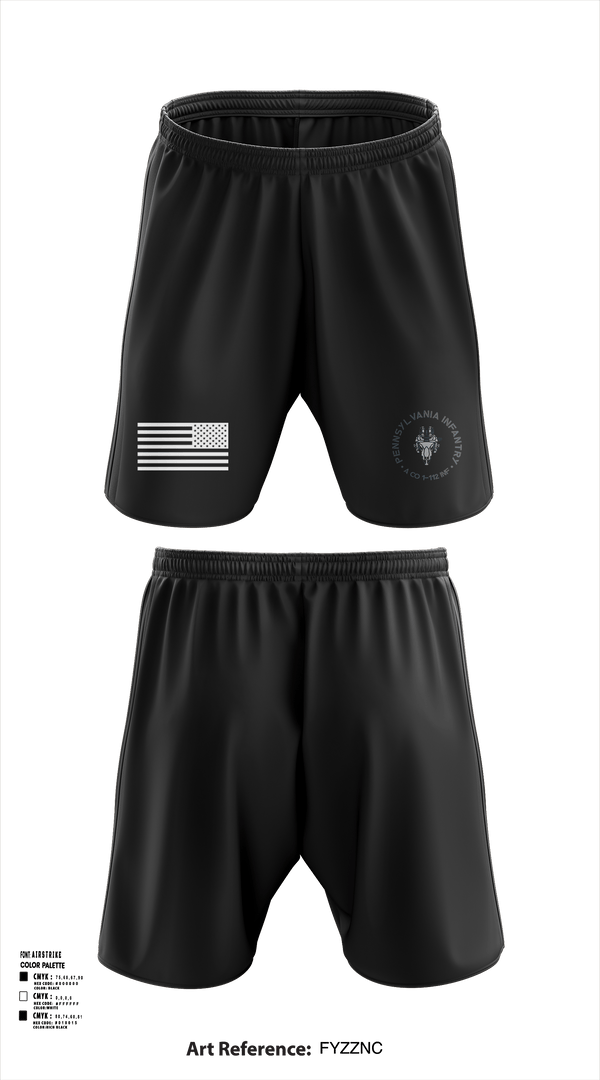 Athletic Shorts With Pockets, 1-112 INF Assassins, , Teamtime, Team time, sublimation, custom sports apparel, team uniforms, spirit wear, spiritwear, sports uniforms, custom shirts, team store, custom team store, fundraiser sports, apparel fundraiser