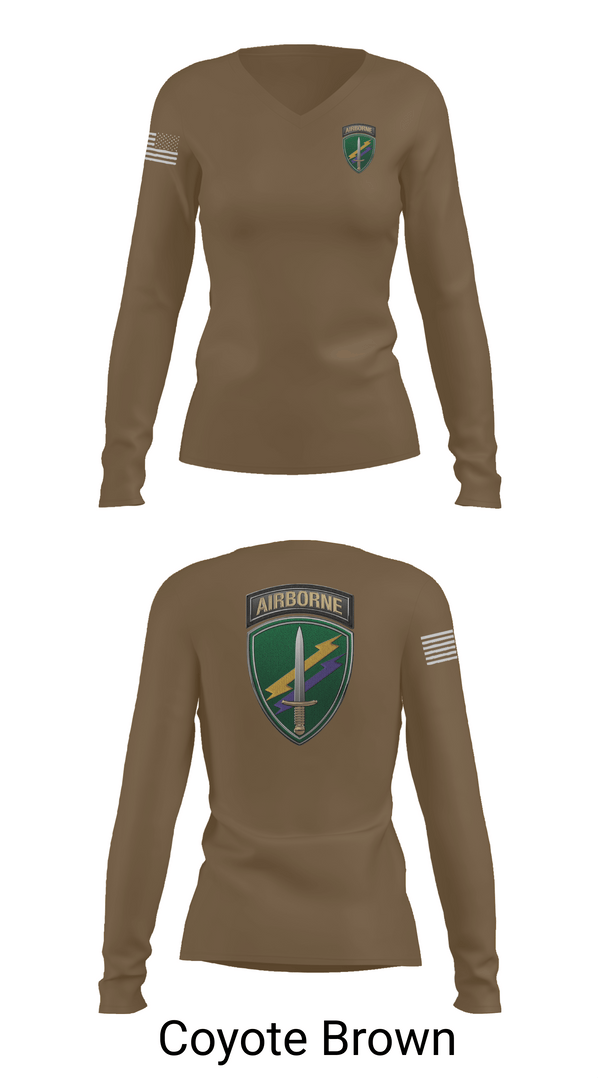 Womens Long Sleeve Vneck Shirt, 443 CA B Co, , Teamtime, Team time, sublimation, custom sports apparel, team uniforms, spirit wear, spiritwear, sports uniforms, custom shirts, team store, custom team store, fundraiser sports, apparel fundraiser