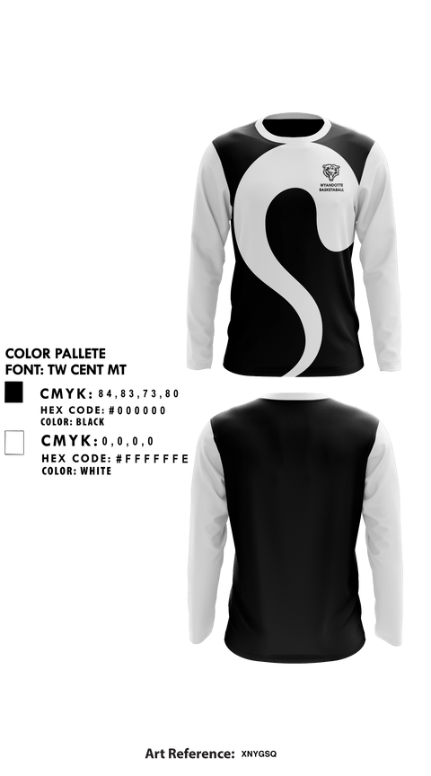 Long Sleeve Performance Shirt, Wyandotte High School Basketball, Men's Basketball, Teamtime, Team time, sublimation, custom sports apparel, team uniforms, spirit wear, spiritwear, sports uniforms, custom shirts, team store, custom team store, fundraiser sports, apparel fundraiser