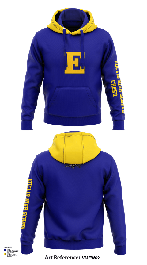 Hoodie, Euclid High School Cheer, Cheer, Teamtime, Team time, sublimation, custom sports apparel, team uniforms, spirit wear, spiritwear, sports uniforms, custom shirts, team store, custom team store, fundraiser sports, apparel fundraiser