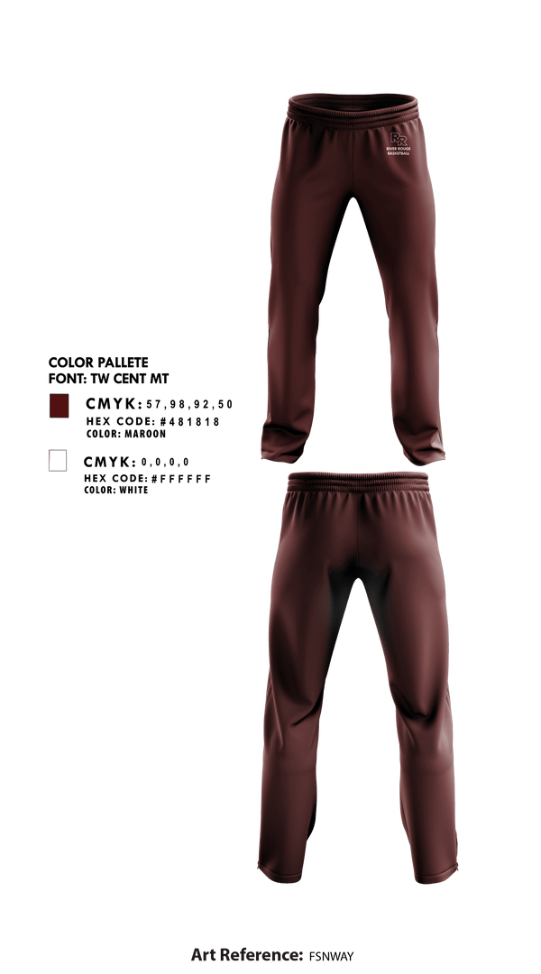 Sweatpants, River Rouge High School Basketball, Men's Basketball, Teamtime, Team time, sublimation, custom sports apparel, team uniforms, spirit wear, spiritwear, sports uniforms, custom shirts, team store, custom team store, fundraiser sports, apparel fundraiser