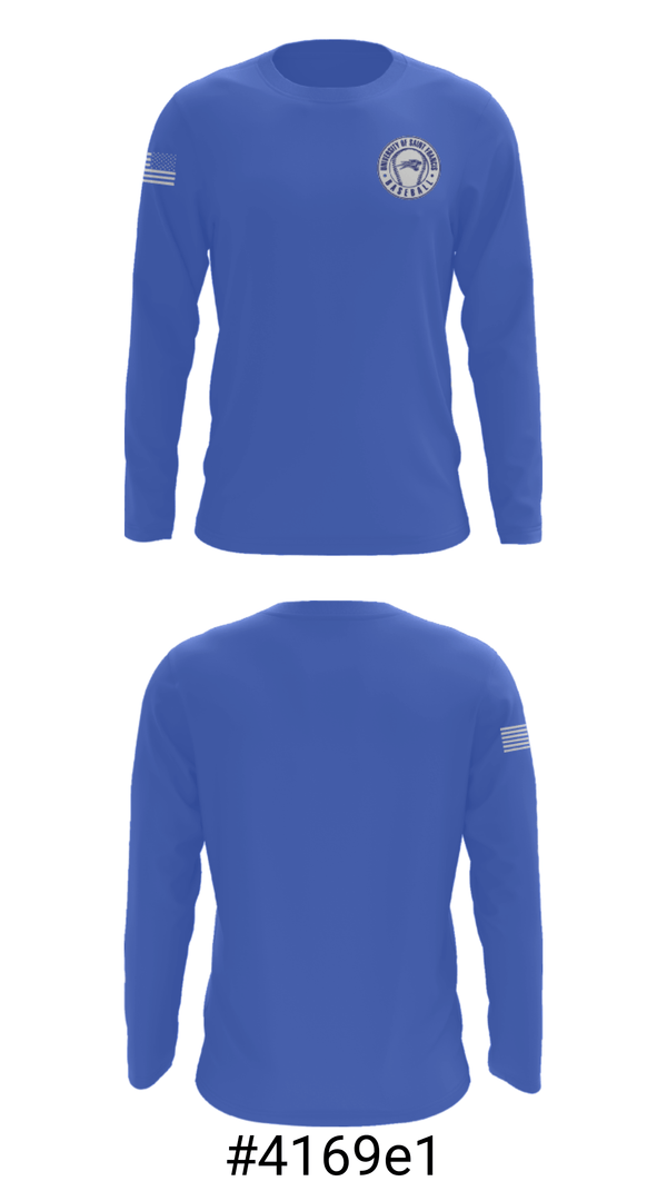 Long Sleeve Performance Shirt, University Of Saint Francis Baseball, Baseball, Teamtime, Team time, sublimation, custom sports apparel, team uniforms, spirit wear, spiritwear, sports uniforms, custom shirts, team store, custom team store, fundraiser sports, apparel fundraiser