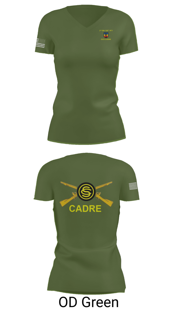 Womens Short Sleeve Vneck Shirt, 106th RTI OCS, , Teamtime, Team time, sublimation, custom sports apparel, team uniforms, spirit wear, spiritwear, sports uniforms, custom shirts, team store, custom team store, fundraiser sports, apparel fundraiser