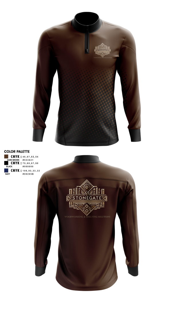 Quarter Zip Jacket, STONEGATE, , Teamtime, Team time, sublimation, custom sports apparel, team uniforms, spirit wear, spiritwear, sports uniforms, custom shirts, team store, custom team store, fundraiser sports, apparel fundraiser