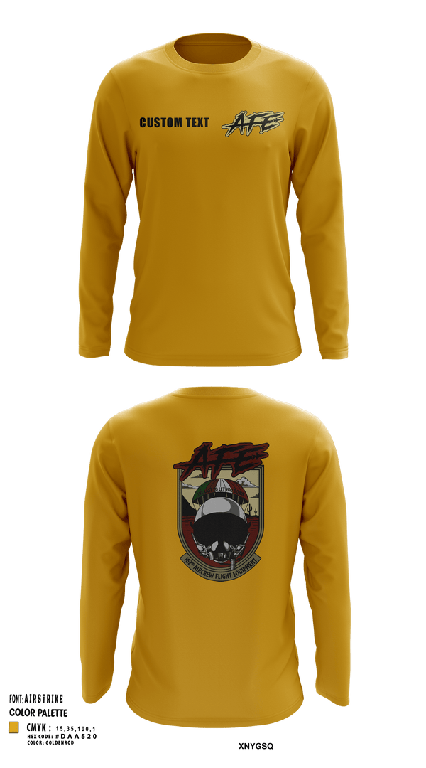 Long Sleeve Performance Shirt, 162 AFE, Air Force, Teamtime, Team time, sublimation, custom sports apparel, team uniforms, spirit wear, spiritwear, sports uniforms, custom shirts, team store, custom team store, fundraiser sports, apparel fundraiser