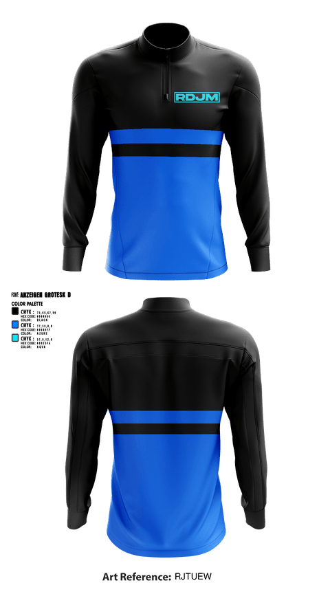 Quarter Zip Jacket, RDJM, , Teamtime, Team time, sublimation, custom sports apparel, team uniforms, spirit wear, spiritwear, sports uniforms, custom shirts, team store, custom team store, fundraiser sports, apparel fundraiser