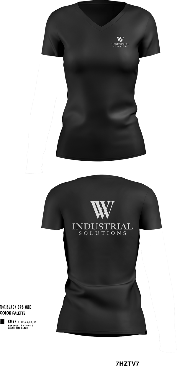 Womens Short Sleeve Vneck Shirt, WV Industrial Solutions, , Teamtime, Team time, sublimation, custom sports apparel, team uniforms, spirit wear, spiritwear, sports uniforms, custom shirts, team store, custom team store, fundraiser sports, apparel fundraiser