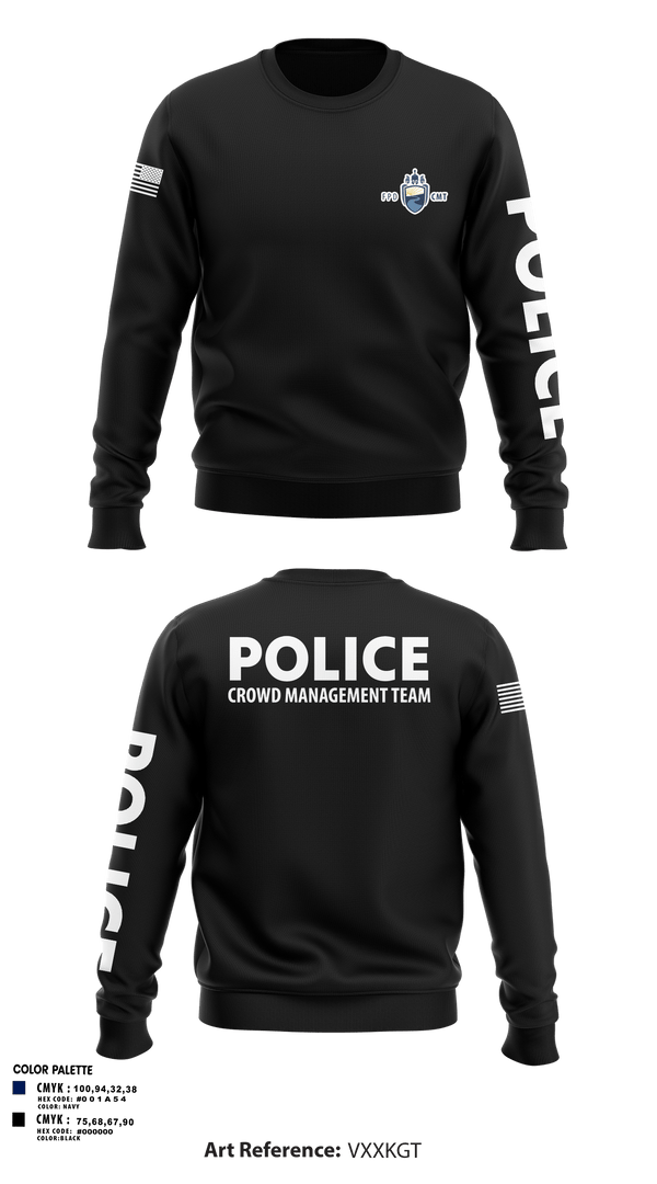 Crew Neck Sweatshirt, Fargo PD CMT, Police, Teamtime, Team time, sublimation, custom sports apparel, team uniforms, spirit wear, spiritwear, sports uniforms, custom shirts, team store, custom team store, fundraiser sports, apparel fundraiser