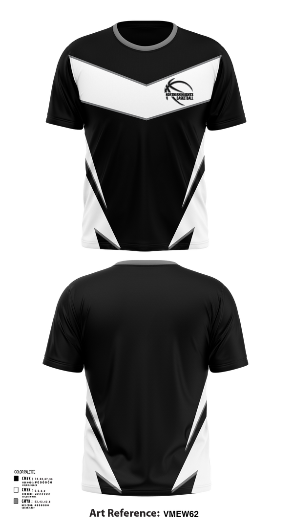 Short Sleeve Performance Shirt, Northern Heights High School Basketball, Men's Basketball, Teamtime, Team time, sublimation, custom sports apparel, team uniforms, spirit wear, spiritwear, sports uniforms, custom shirts, team store, custom team store, fundraiser sports, apparel fundraiser