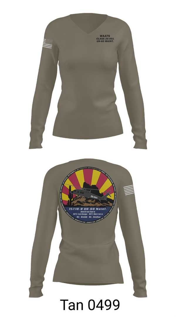 Womens Long Sleeve Vneck Shirt, WAATS 15T10 CLASS 25-001, , Teamtime, Team time, sublimation, custom sports apparel, team uniforms, spirit wear, spiritwear, sports uniforms, custom shirts, team store, custom team store, fundraiser sports, apparel fundraiser