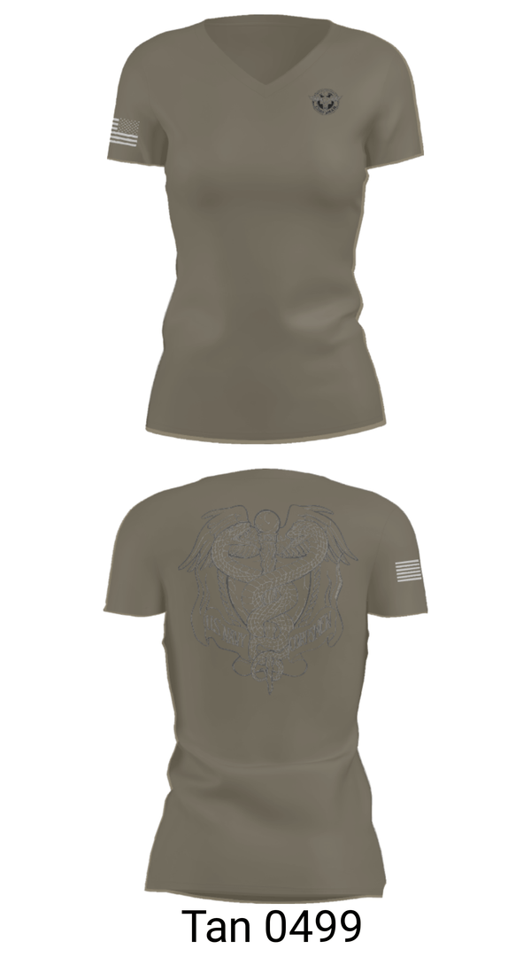 Women's Short Sleeve Vneck Shirt, EMF CP DET SAC, Navy, Teamtime, Team time, sublimation, custom sports apparel, team uniforms, spirit wear, spiritwear, sports uniforms, custom shirts, team store, custom team store, fundraiser sports, apparel fundraiser